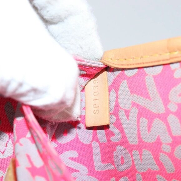 LOUIS VUITTON Monogram Graffiti Neverfull GM Bag Fuchsia M93701 LV Auth 136298V - Picture 12 of 16